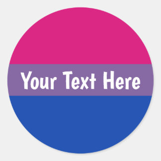 Bisexual Pride Flag Classic Round Sticker