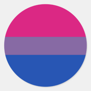 Bisexual Pride Flag Classic Round Sticker