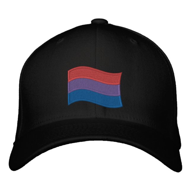 Bisexual Pride Flag Embroidered Hat (Front)