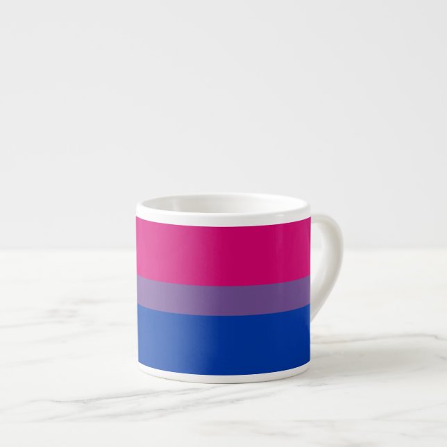 Bisexual Pride Flag Espresso Cup (Front Right)