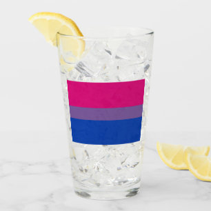 Bisexual Pride Flag Glass