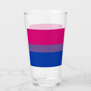 Bisexual Pride Flag Glass