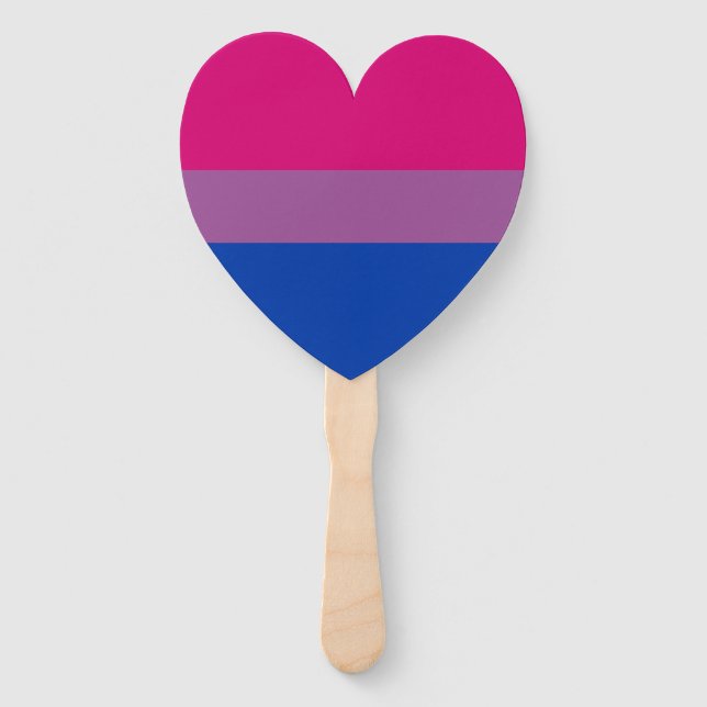 Bisexual Pride Flag Hand Fan (Back)