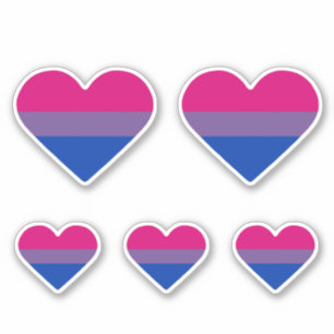 Bisexual Pride Flag Heart