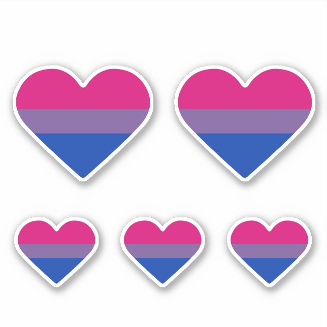 Bisexual Pride Flag Heart (Front)