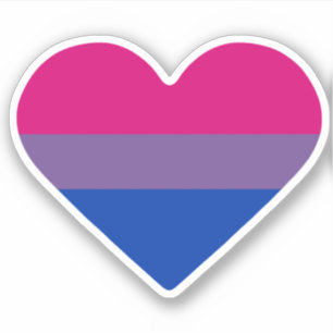 Bisexual Pride Flag Heart