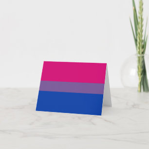 Bisexual Pride Flag Holiday Card