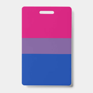Bisexual Pride Flag ID Badge
