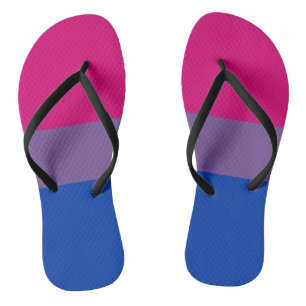 Bisexual Pride Flag Jandals