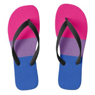 Bisexual Pride Flag Jandals