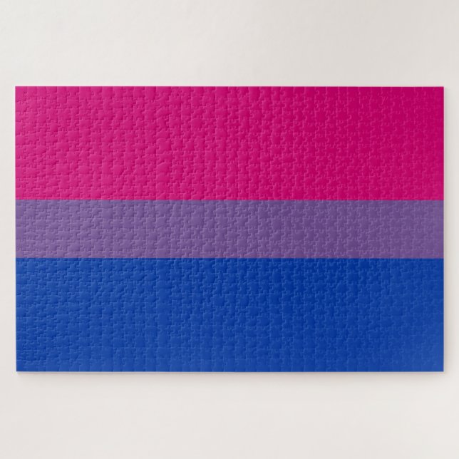 Bisexual Pride Flag Jigsaw Puzzle (Horizontal)