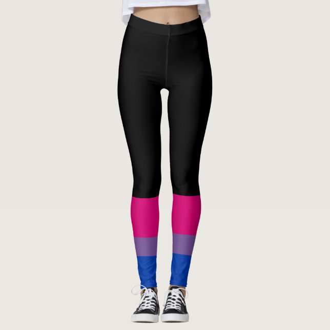 Bisexual Pride Flag Leggings (Front)