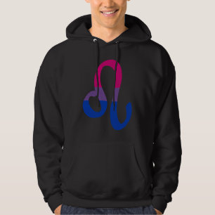 Bisexual Pride Flag Leo Zodiac Sign Hoodie