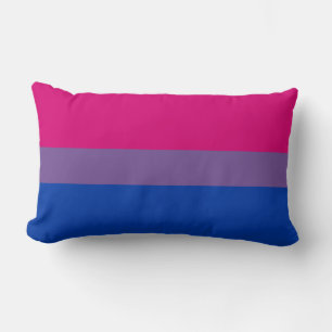 Bisexual Pride Flag Lumbar Cushion