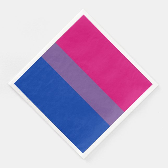 Bisexual Pride Flag Napkin (Corner)