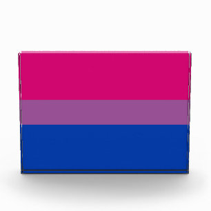Bisexual Pride Flag Photo Block