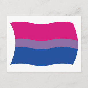 Bisexual Pride Flag Postcard