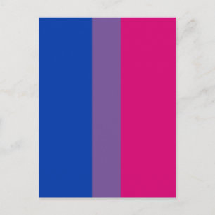 Bisexual Pride Flag Postcard