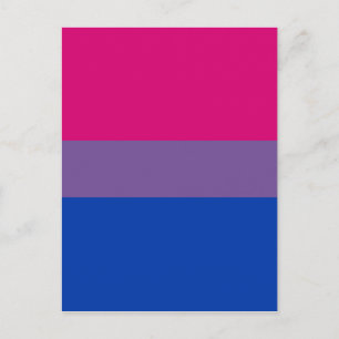 Bisexual Pride Flag Postcard
