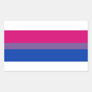 Bisexual Pride Flag Rectangular Sticker