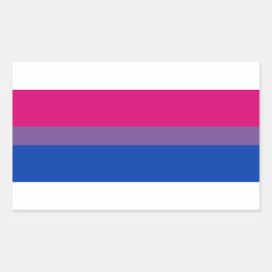 Bisexual Pride Flag Rectangular Sticker