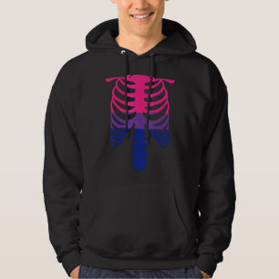 Bisexual Pride Flag  Skeleton Ribcage Bisexual 1 Hoodie