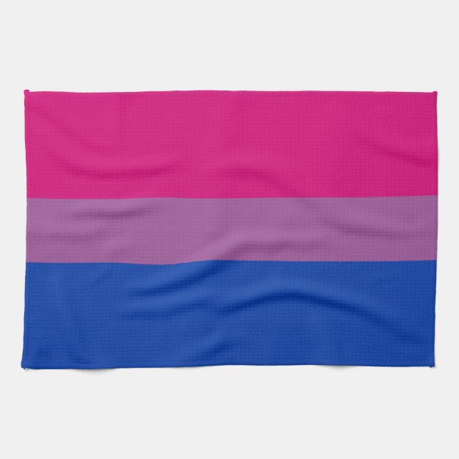 Bisexual Pride Flag Tea Towel (Horizontal)