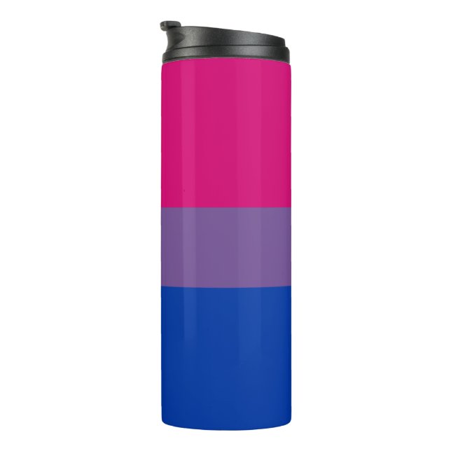 Bisexual Pride Flag Thermal Tumbler (Rotated Right)