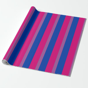 Bisexual Pride Flag Vertical Wrapping Paper