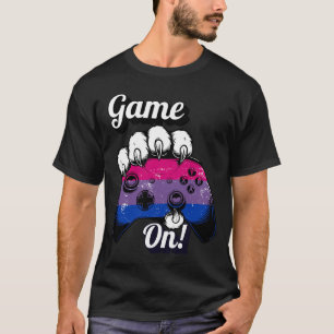 Bisexual Pride Game On Tiger Paw Controller Shirt