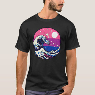 Bisexual Pride Gay LGBT Month Japanese Art T-Shirt