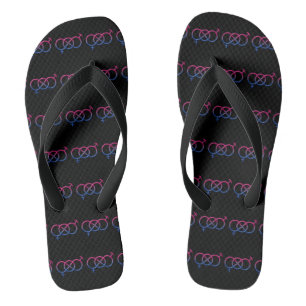 Bisexual Pride Gender Knot Jandals