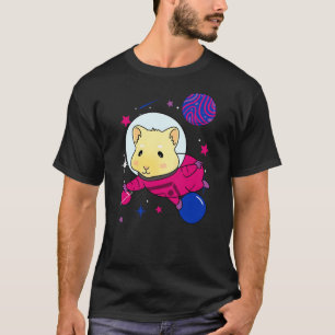 Bisexual Pride Guinea Pig In Space Bisexual T-Shirt