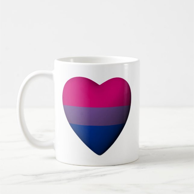 BISEXUAL PRIDE HEART -.png Coffee Mug (Left)