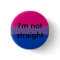 bisexual pride I'm not straight pin