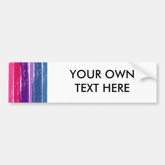 BISEXUAL PRIDE INK BAR BUMPER STICKER (Front)