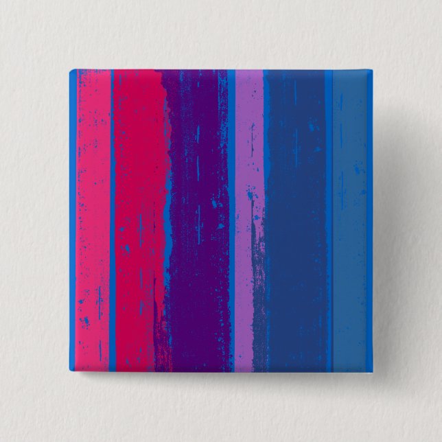 BISEXUAL PRIDE INK BAR -.png 15 Cm Square Badge (Front)