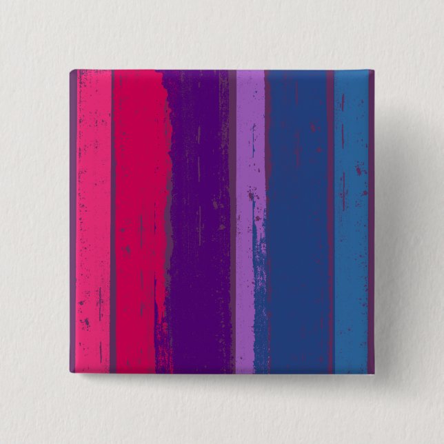 BISEXUAL PRIDE INK BAR -.png 15 Cm Square Badge (Front)