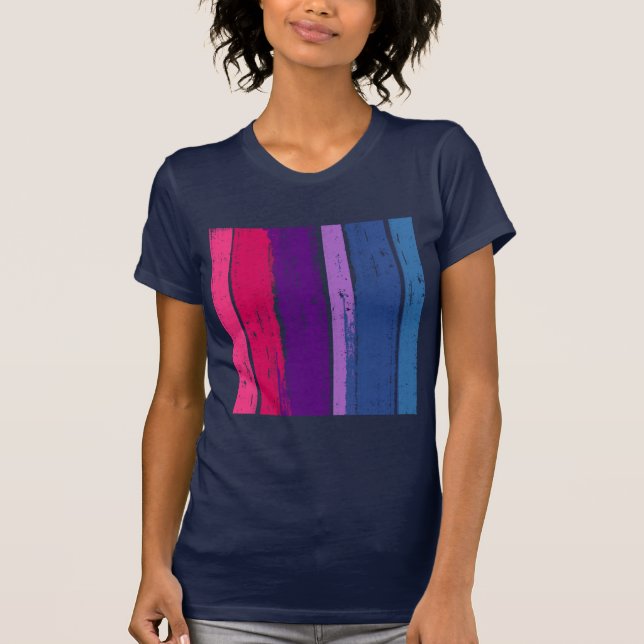 BISEXUAL PRIDE INK BAR -.png T-Shirt (Front)
