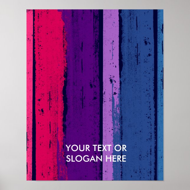 BISEXUAL PRIDE INK BAR POSTER (Front)