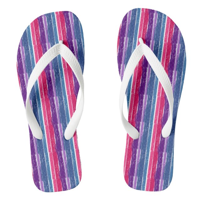 Bisexual Pride Jandals (Footbed)