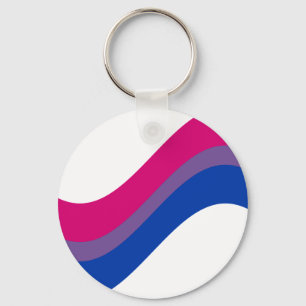 Bisexual Pride Key Ring