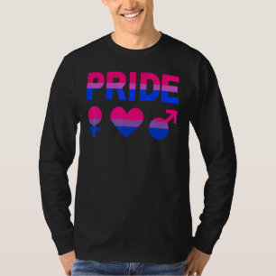 Bisexual Pride Lgbtqia Love Support Bi Men Women B T-Shirt
