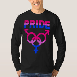 Bisexual Pride Lgbtqia Love Support Men Women Boys T-Shirt