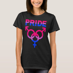 Bisexual Pride Lgbtqia Love Support Men Women Boys T-Shirt