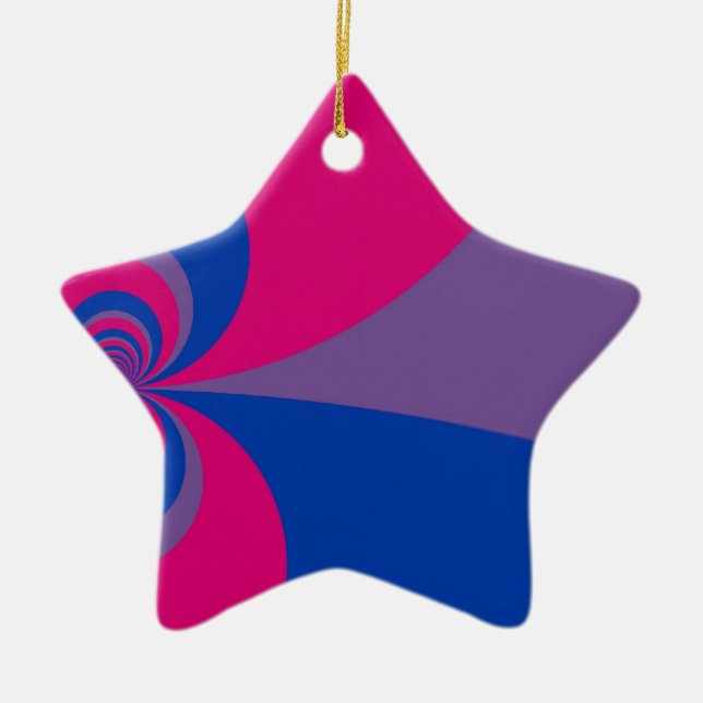 Bisexual Pride Ornament (Front)