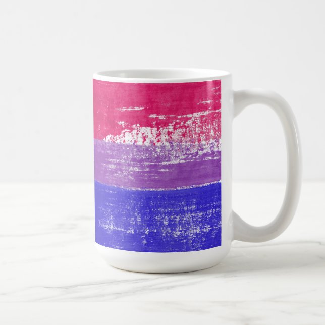 Bisexual Pride Paint Coffee Mug (Right)