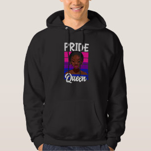 Bisexual Pride Queen Lgbt Q Cool Bi Pride Flag Col Hoodie