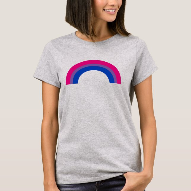 Bisexual Pride Rainbow T-Shirt (Front)