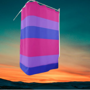 Bisexual Pride Shower Curtain: Bold and Bright Curtain